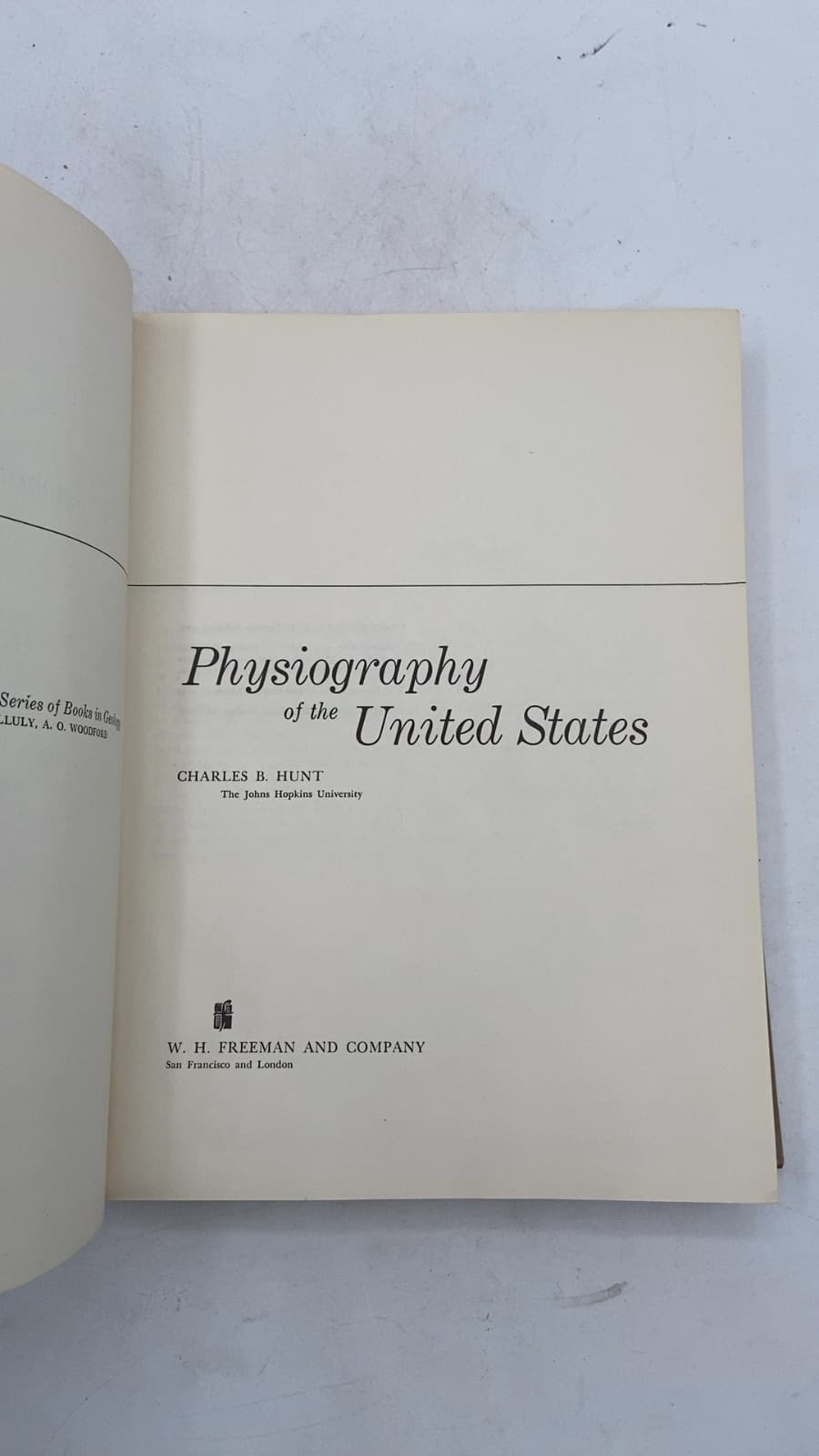 Physiography of the United States by Charles B. Hunt - title page