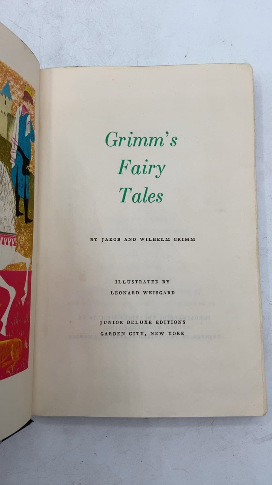 Grimm's Fairy Tales by Jakob and Wilhelm Grimm - title page