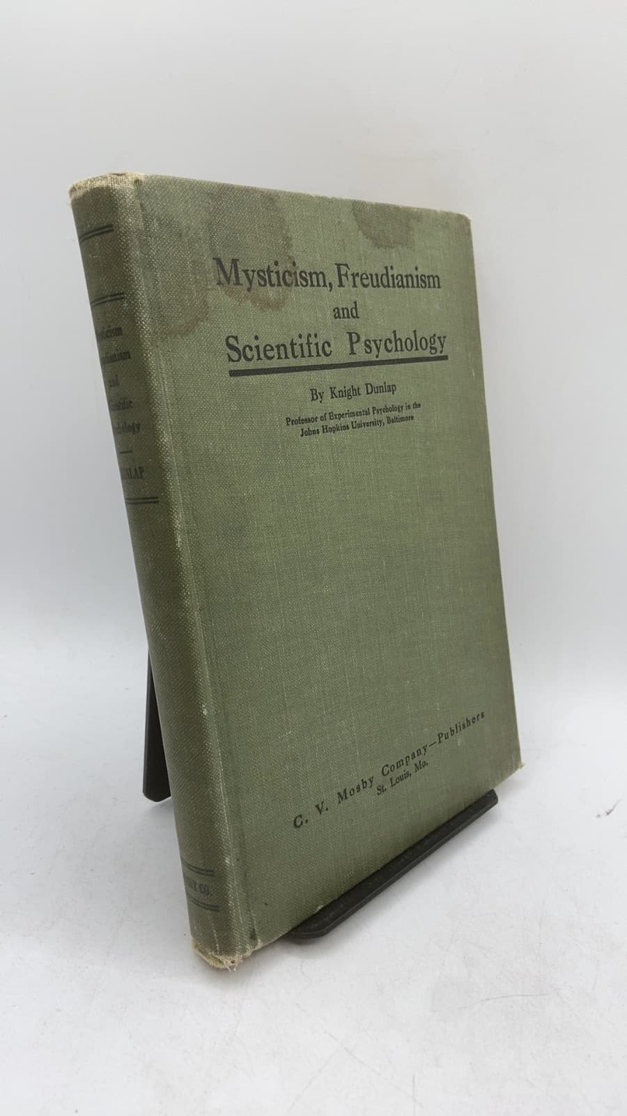 Mysticism, Freudianism and Scientific Psychology by Knight Dunlap - front cover