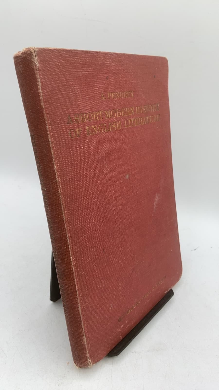 A Short Modern History of English Literature by A. Pendrey - front cover