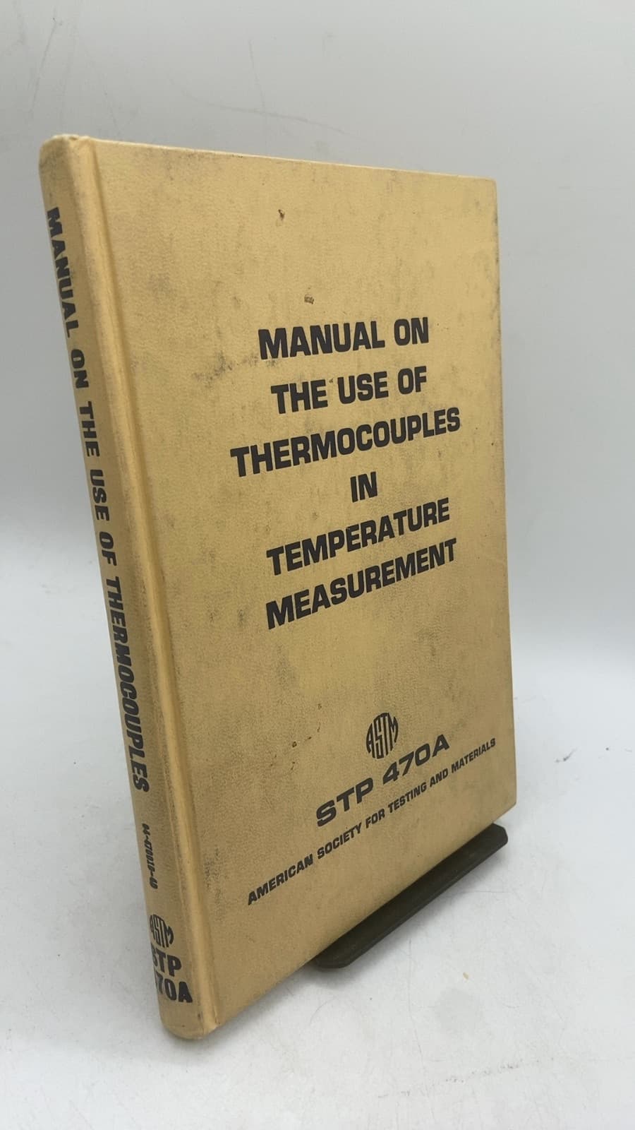 Manual ON THE USE OF Thermocouples IN Temperature Measurement - front cover