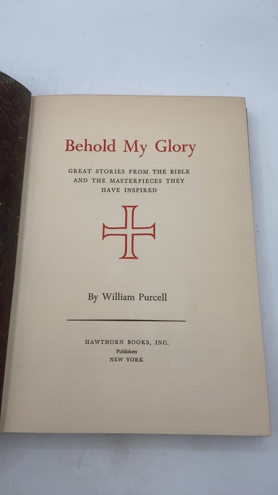 Behold My Glory by William Purcell - title page