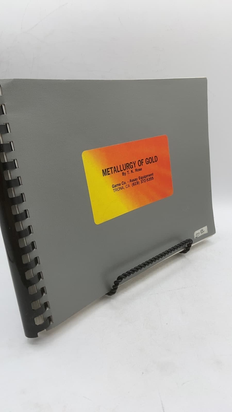 The Metallurgy of Gold by T. Kirke Rose, D.Sc. - front cover