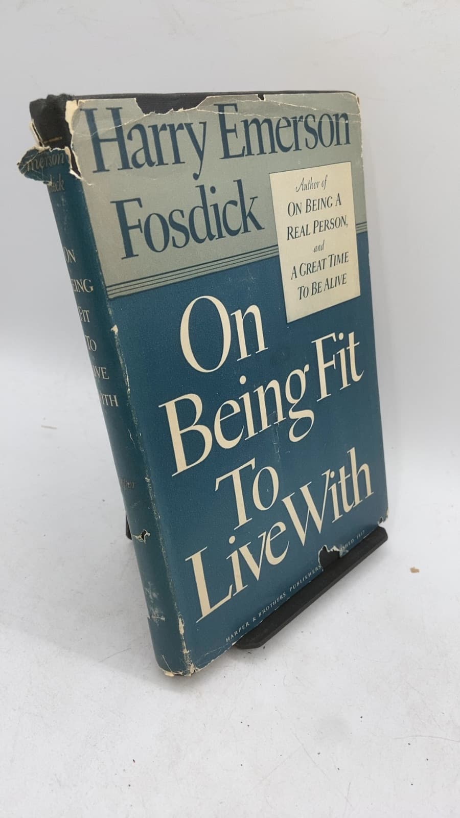 On Being Fit To Live With by Harry Emerson Fosdick - front cover