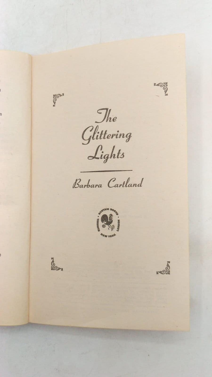 The Glittering Lights by Barbara Cartland - title page