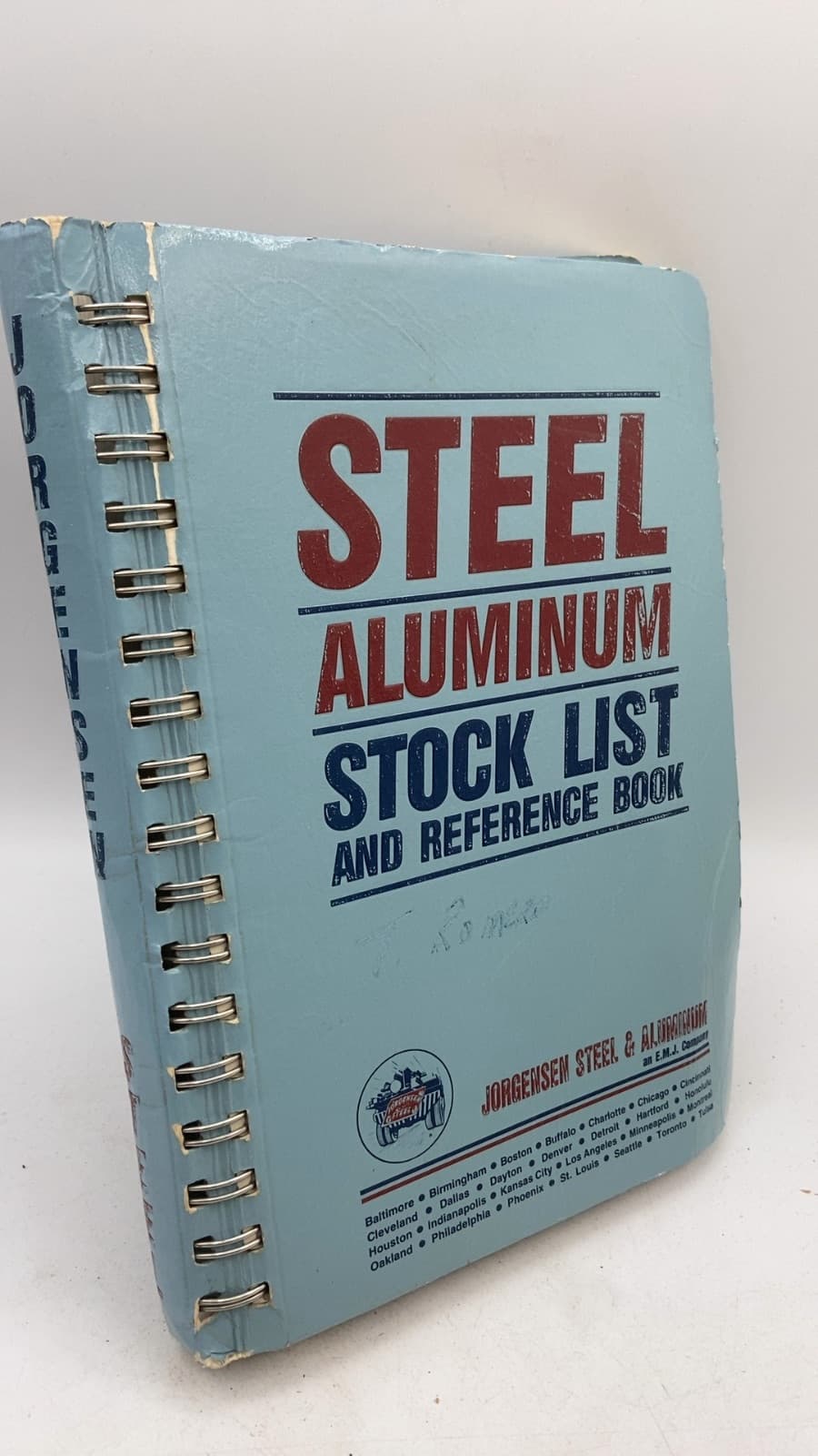 Steel Aluminum Stock List AND Reference Book - front cover