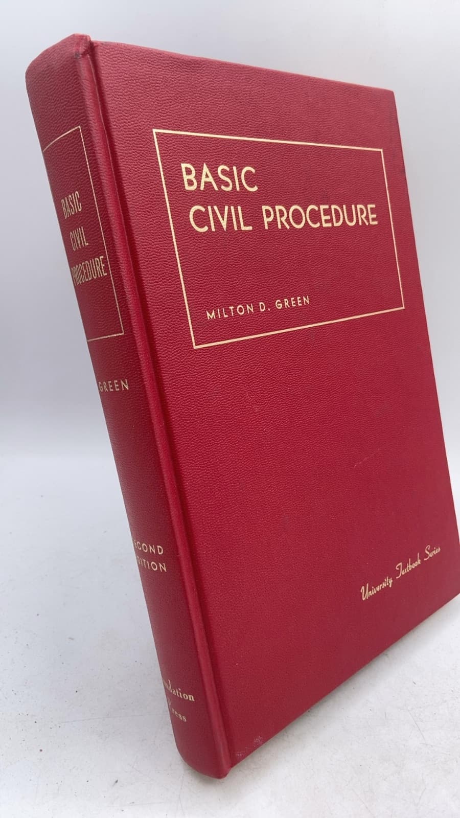 Basic Civil Procedure by Milton D. Green - front cover