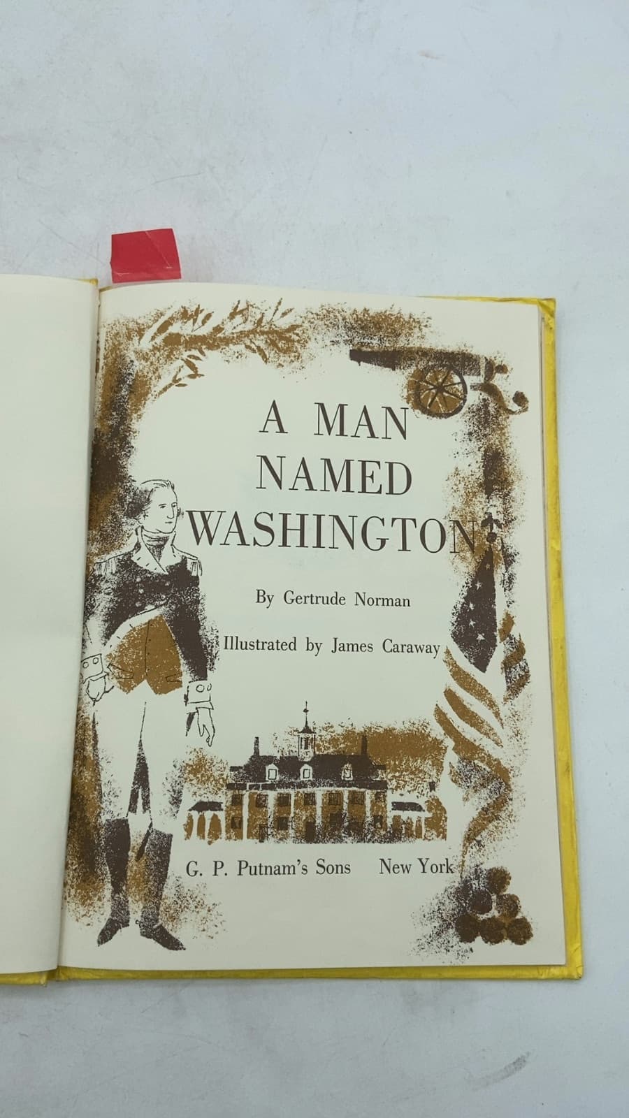A Man Named Washington by Gertrude Norman - title page