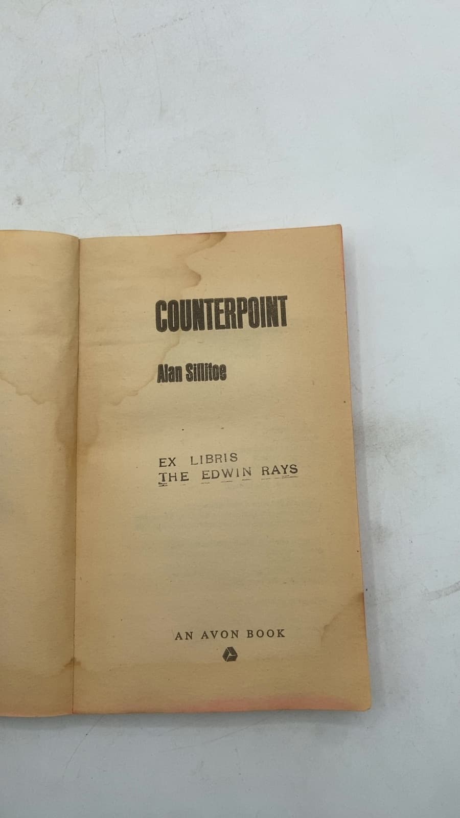 Counterpoint by Alan Sillitoe - title page