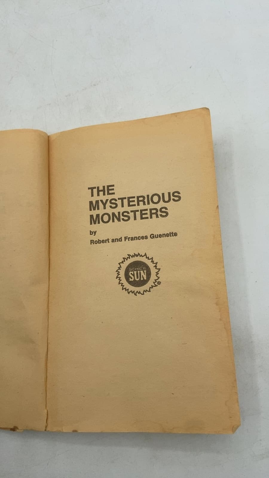 The Mysterious Monsters by Robert and Frances Guenette - title page