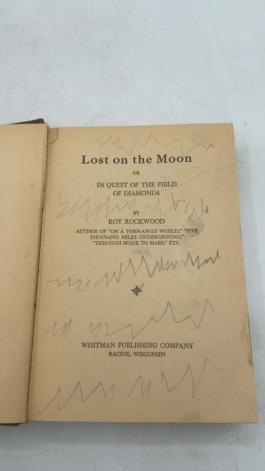 Lost on the Moon or In Quest of the Field of Diamonds by Roy Rockwood - title page
