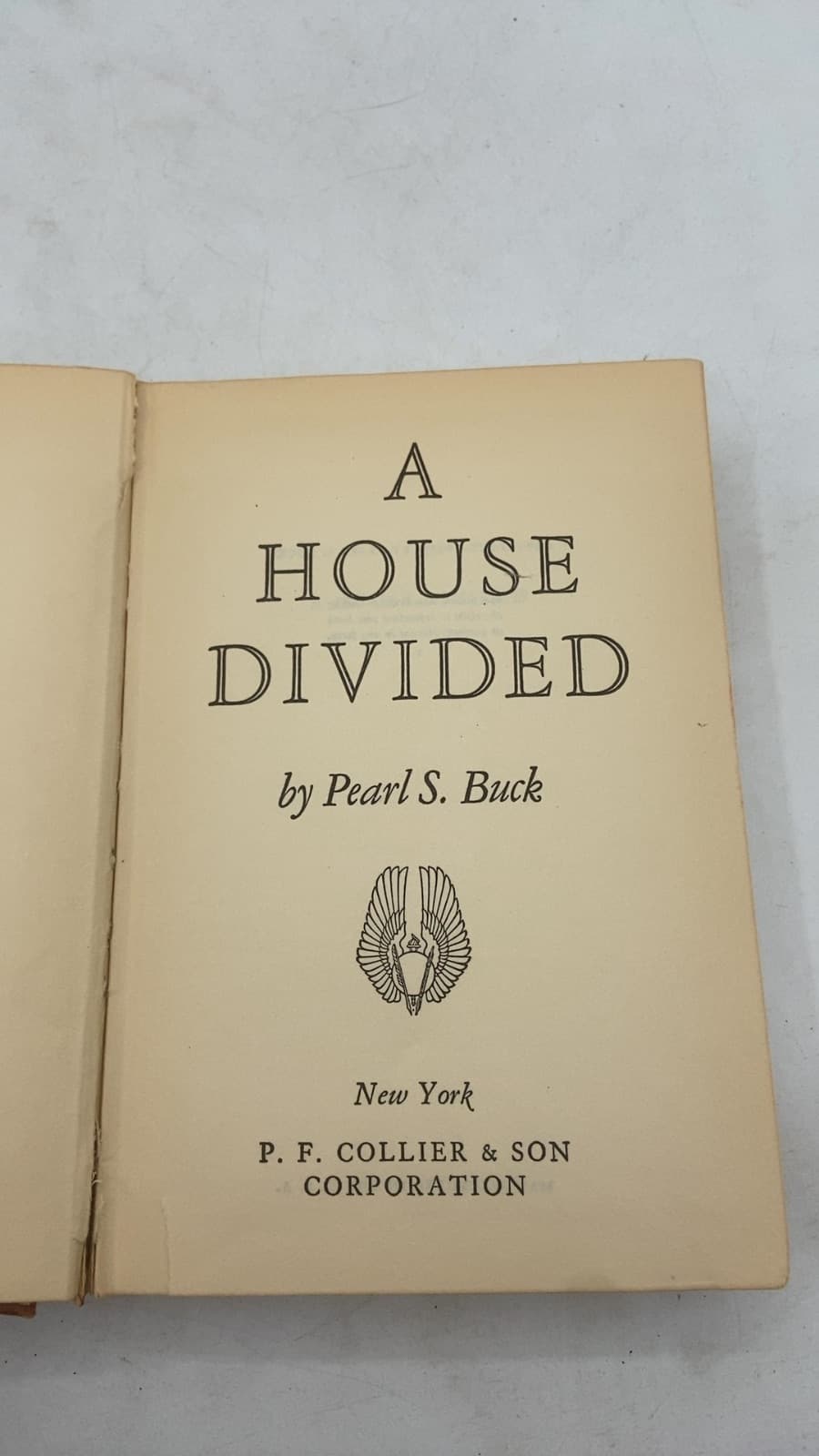 A House Divided by Pearl S. Buck - title page