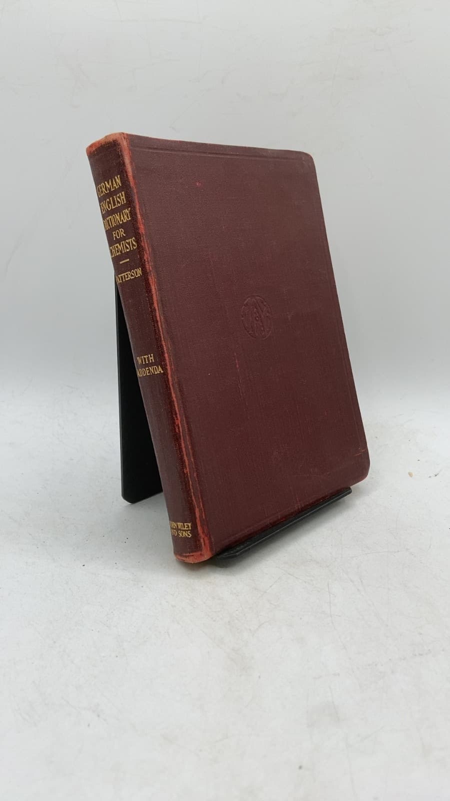 A German-English Dictionary for Chemists by Austin M. Patterson, Ph.D. - front cover