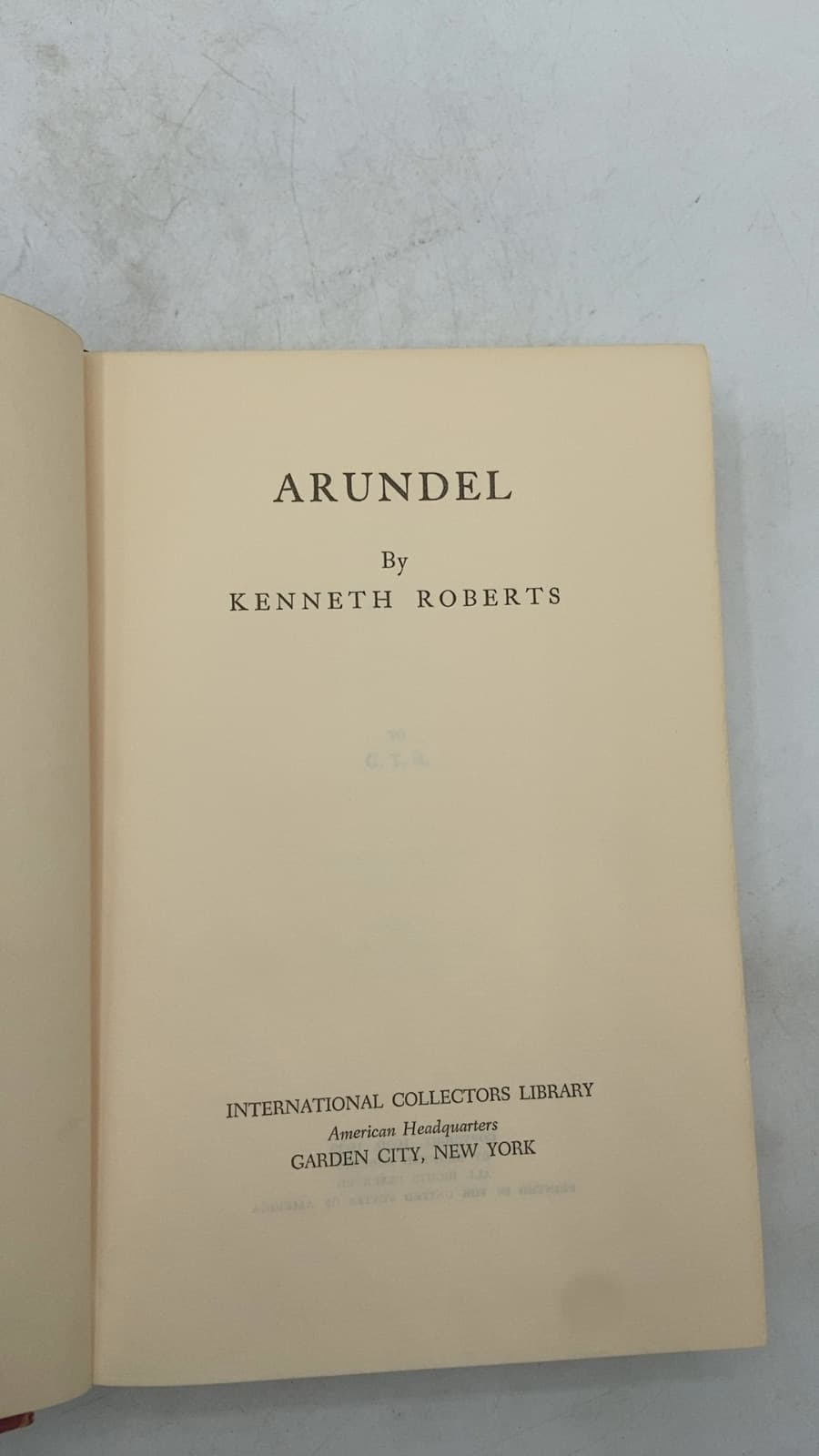Arundel by Kenneth Roberts - title page