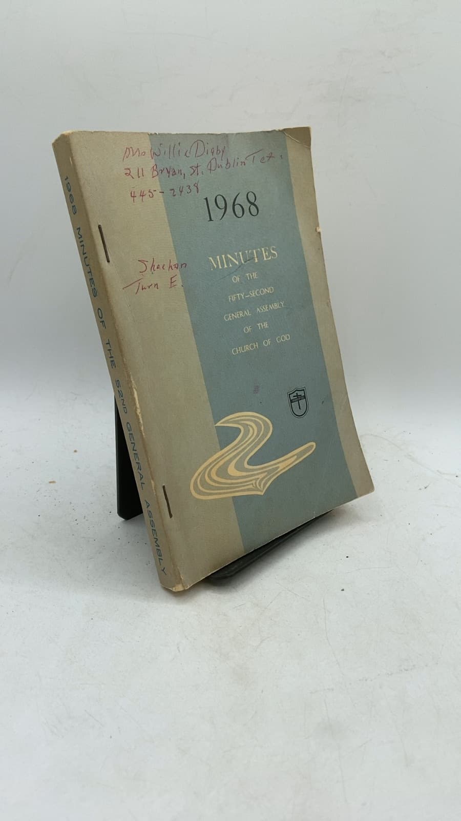 1968 Minutes of the Fifty-Second General Assembly of the Church of God - front cover