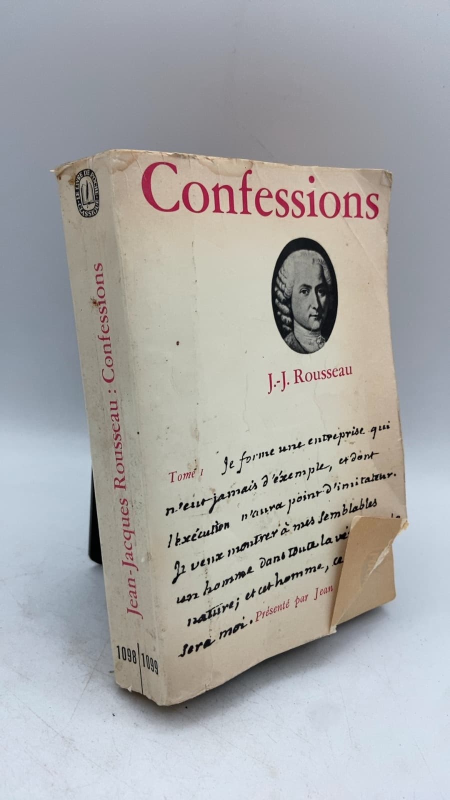 Les confessions (Tome I) by Jean-Jacques Rousseau - front cover