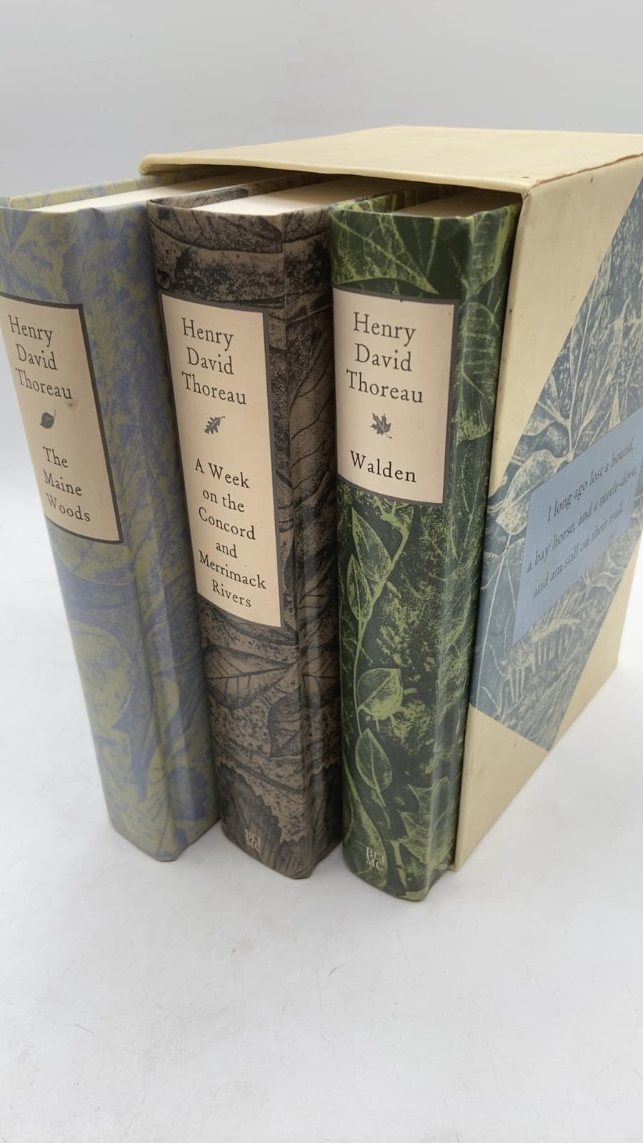 The Maine Woods, A Week on the Concord and Merrimack Rivers, Walden by Henry David Thoreau - front cover