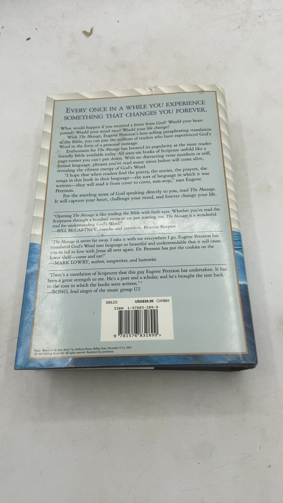 The Message: The Bible in Contemporary Language by Eugene H. Peterson - additional view