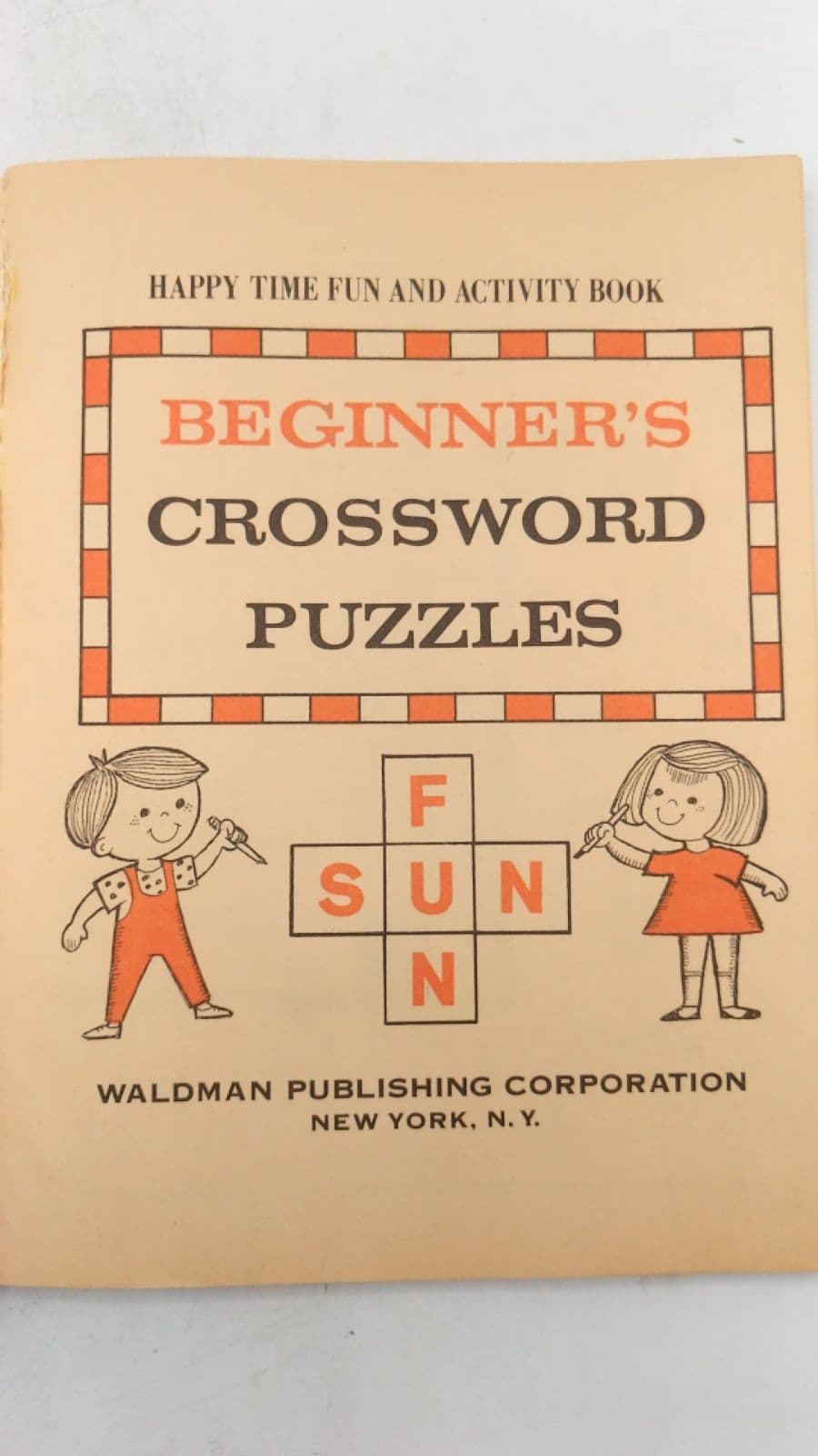 Beginner's Crossword Puzzles: Happy Time Fun and Activity Book - title page