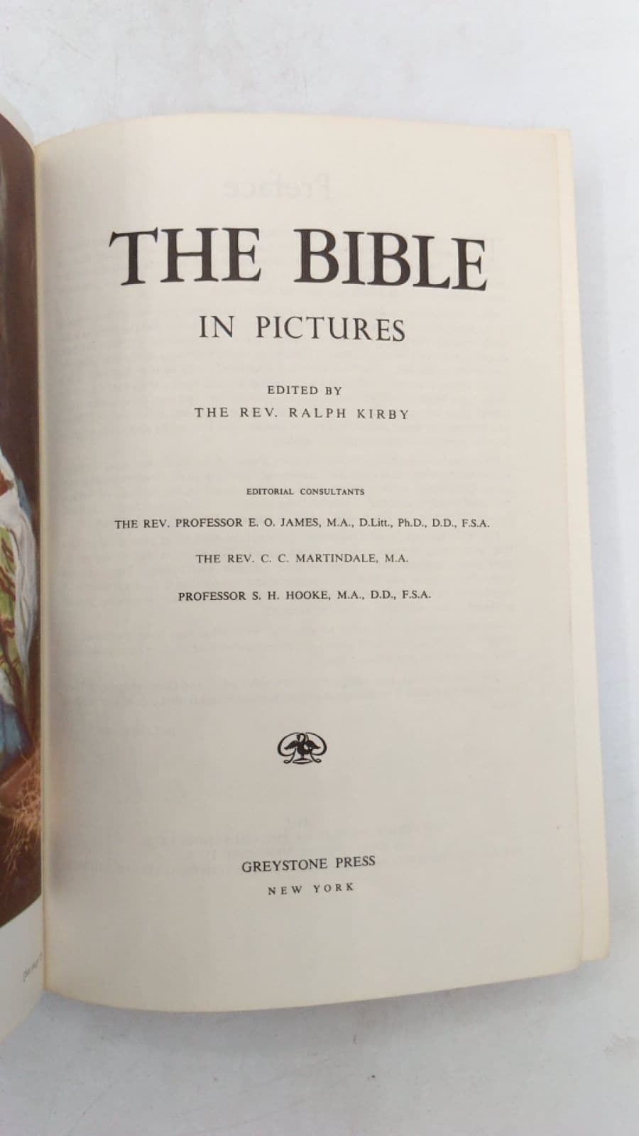 The Bible in Pictures by The Rev. Ralph Kirby (Editor) - title page
