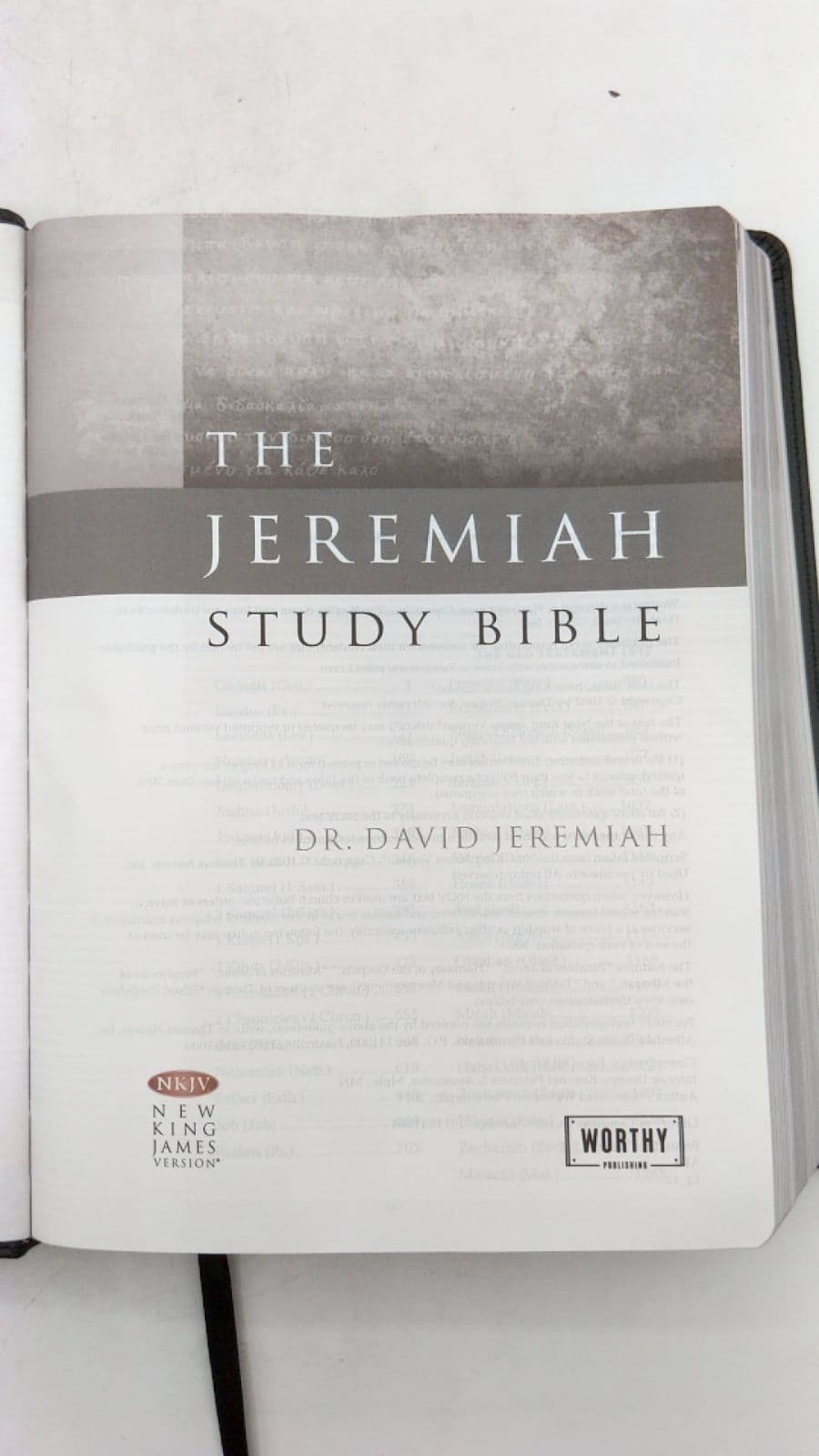 The Jeremiah Study Bible: New King James Version (Cedarville University Special Edition) by Dr. David Jeremiah - title page