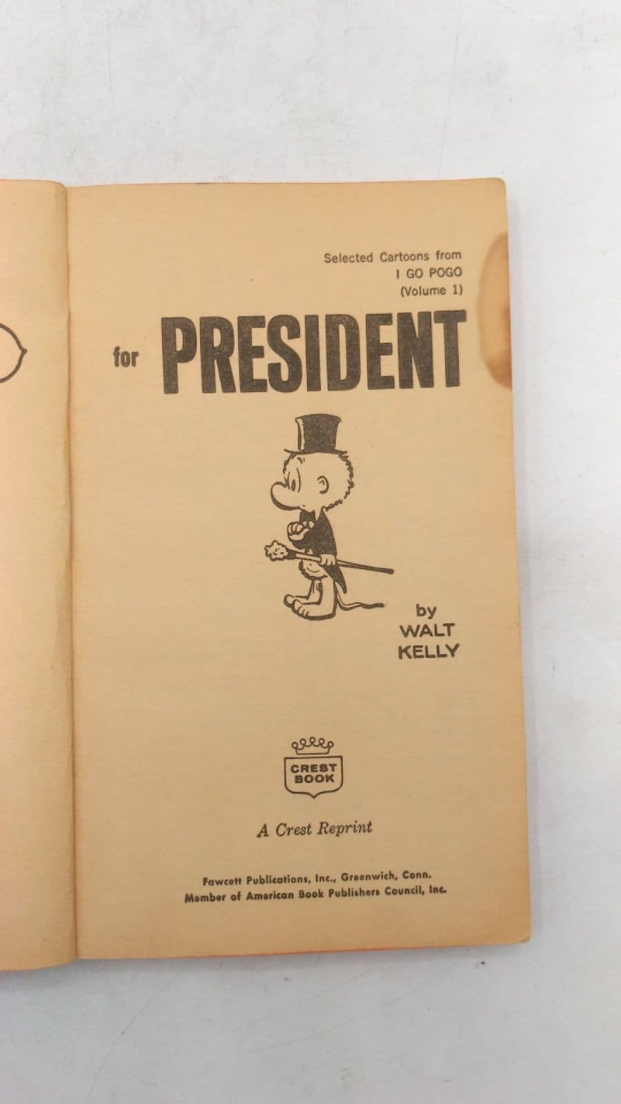 Pogo for President by Walt Kelly - title page