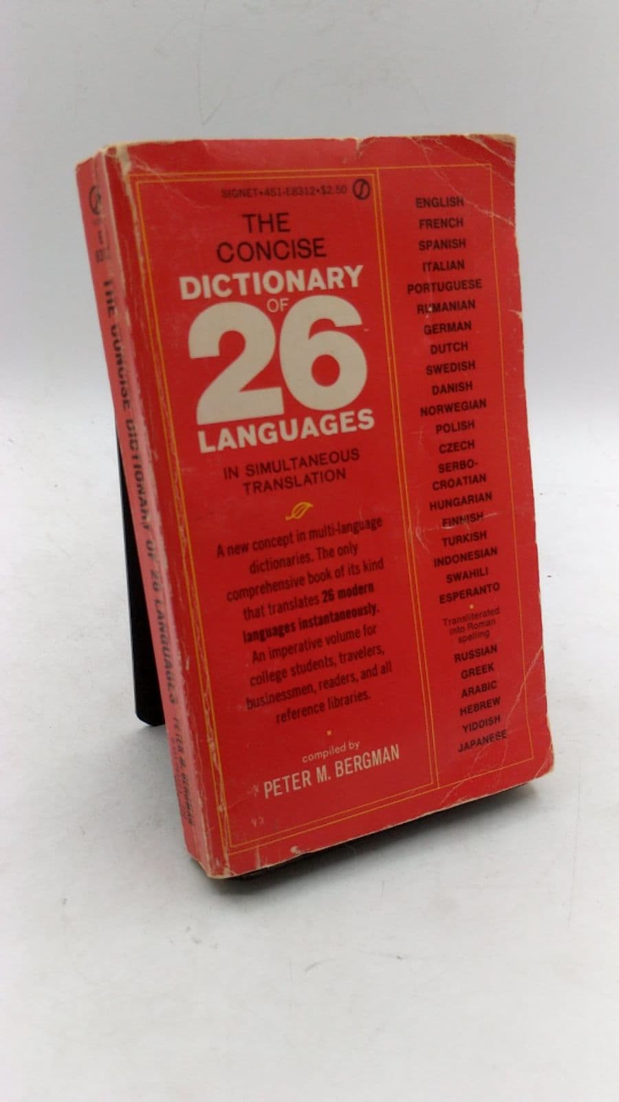 The Concise Dictionary of 26 Languages in Simultaneous Translation by Peter M. Bergman - front cover