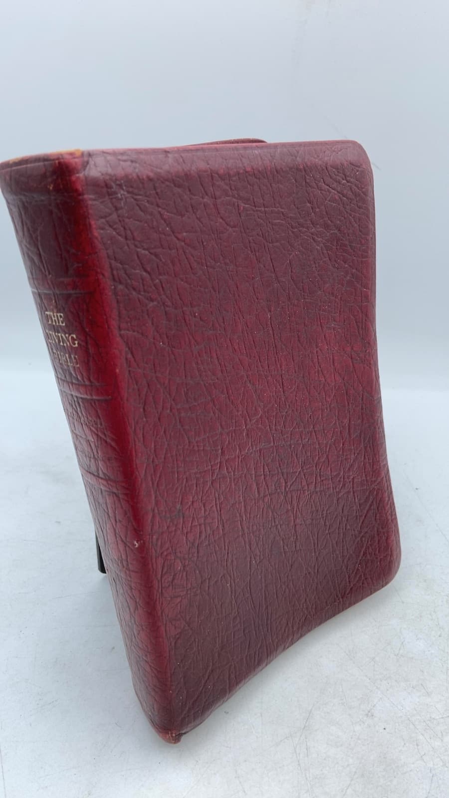 The Living Bible Paraphrased, Genuine Cowhide Bonded Leather Lined  - front cover