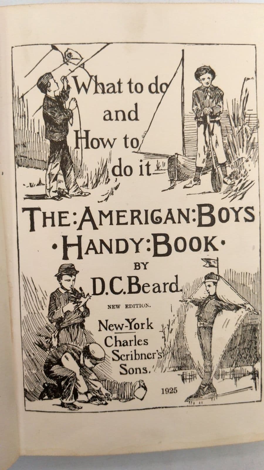 The American Boys Handy Book by D.C. Beard - title page
