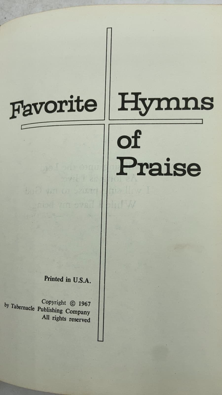 Favorite Hymns of Praise - additional view