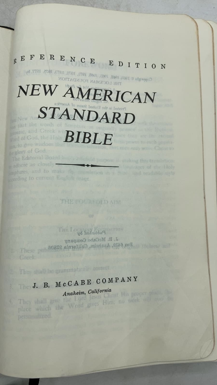 New American Standard Bible: Reference Edition - additional view