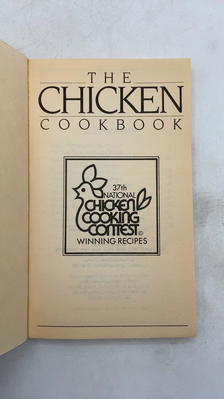 The Chicken Cookbook by National Broiler Council - title page