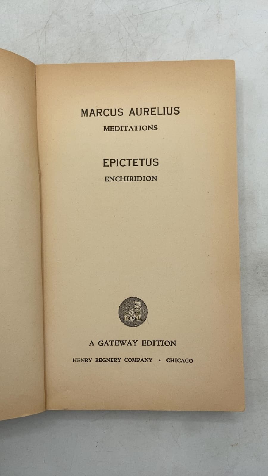 Meditations / Enchiridion by Marcus Aurelius / Epictetus - title page