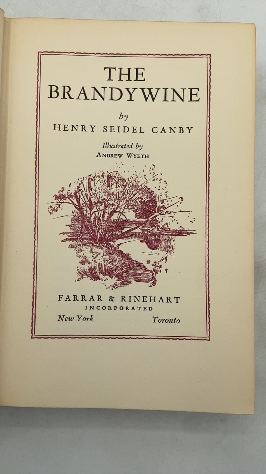 THE Brandywine by Henry Seidel Canby - title page