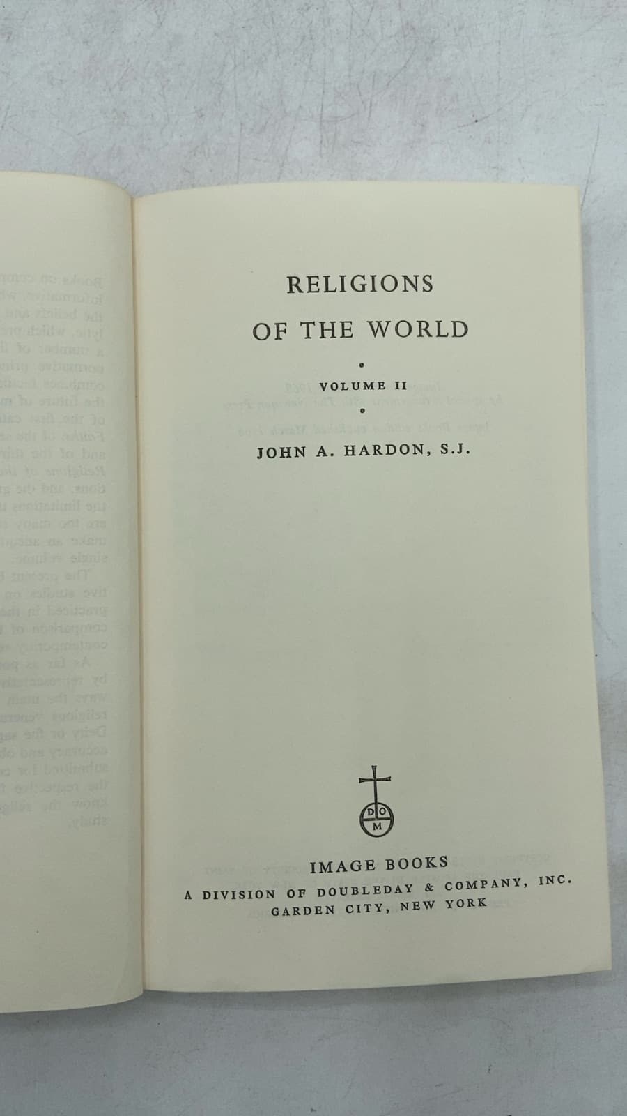 Religions OF THE World Volume II by John A. Hardon, S.j. - title page
