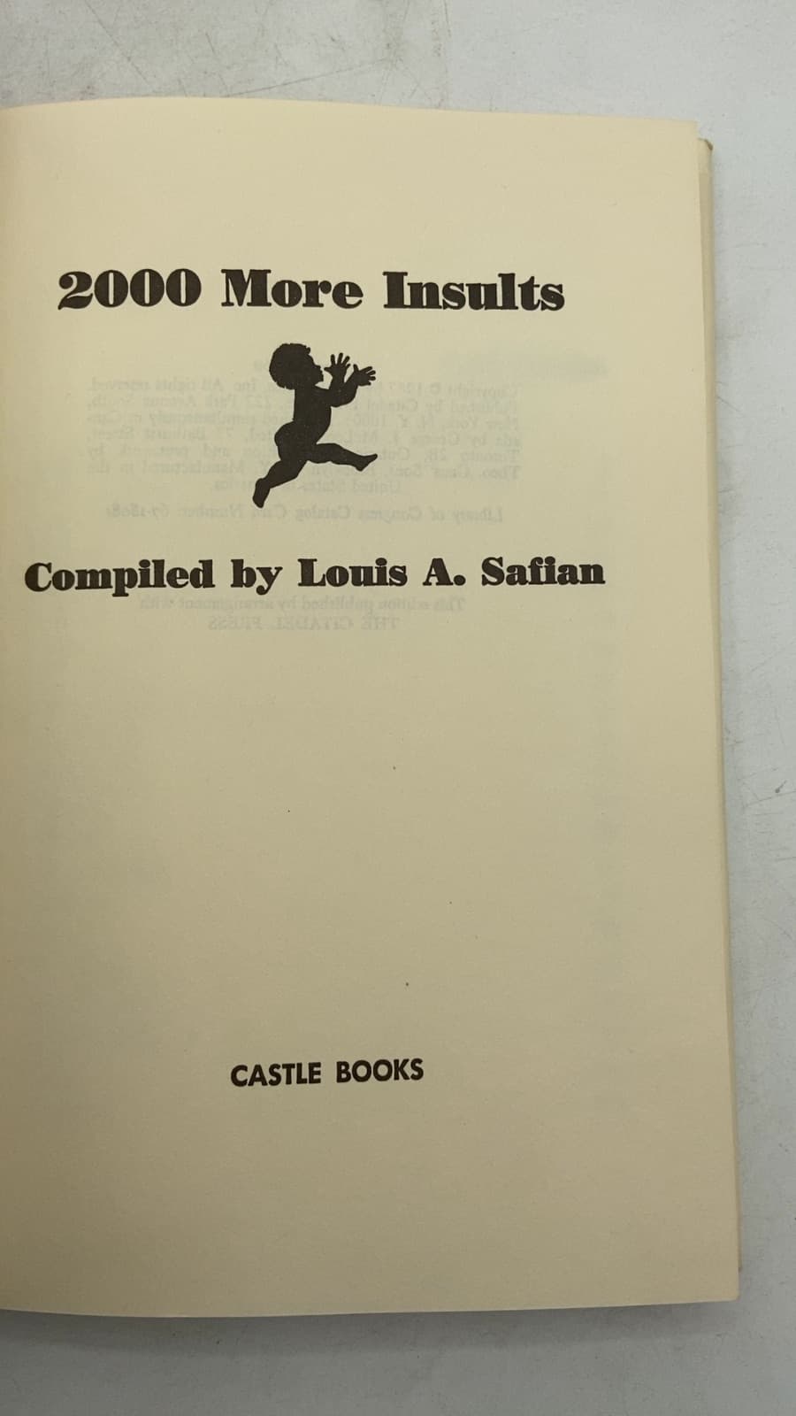 2000 More Insults by Louis A. Safian - title page