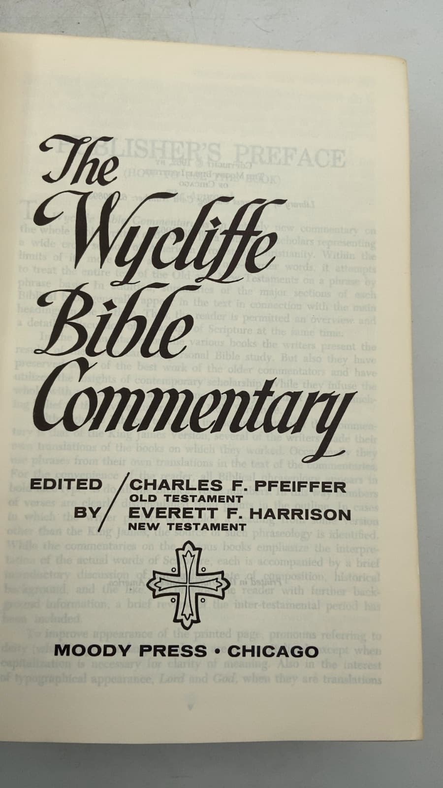 The Wycliffe Bible Commentary by Charles F. Pfeiffer and Everett F. Harrison - title page