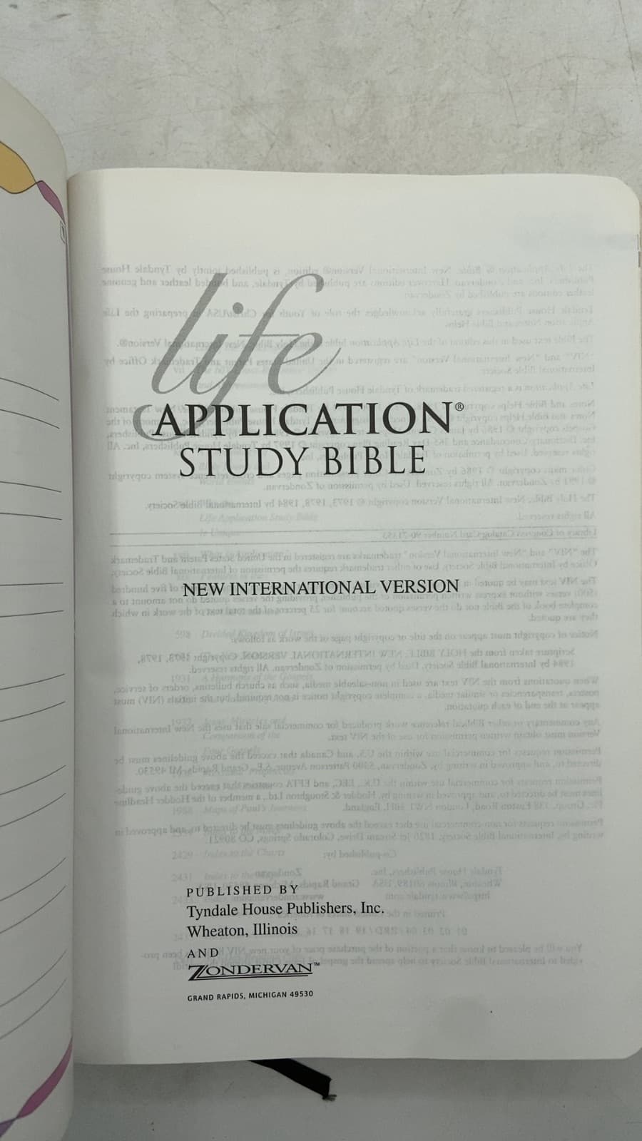Life Application Study Bible: New International Version - title page