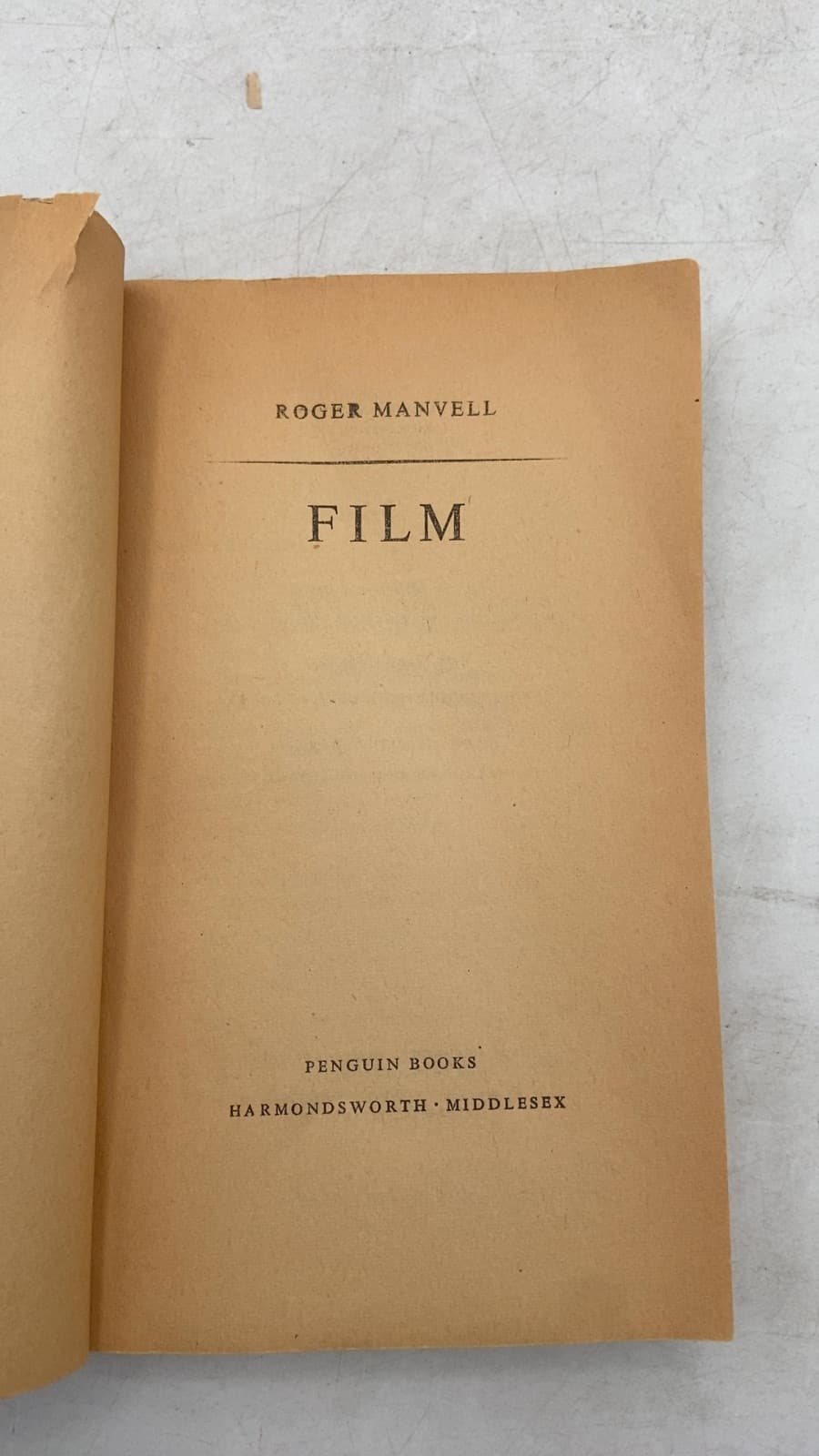 Film by Roger Manvell - title page