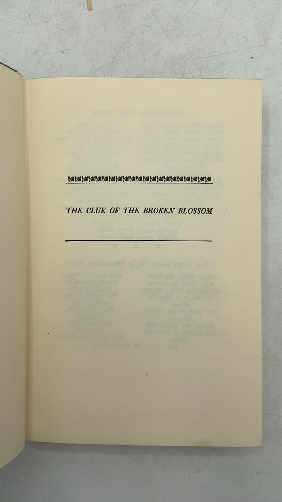 THE Clue OF THE Broken Blossom by Julie Tatham - title page