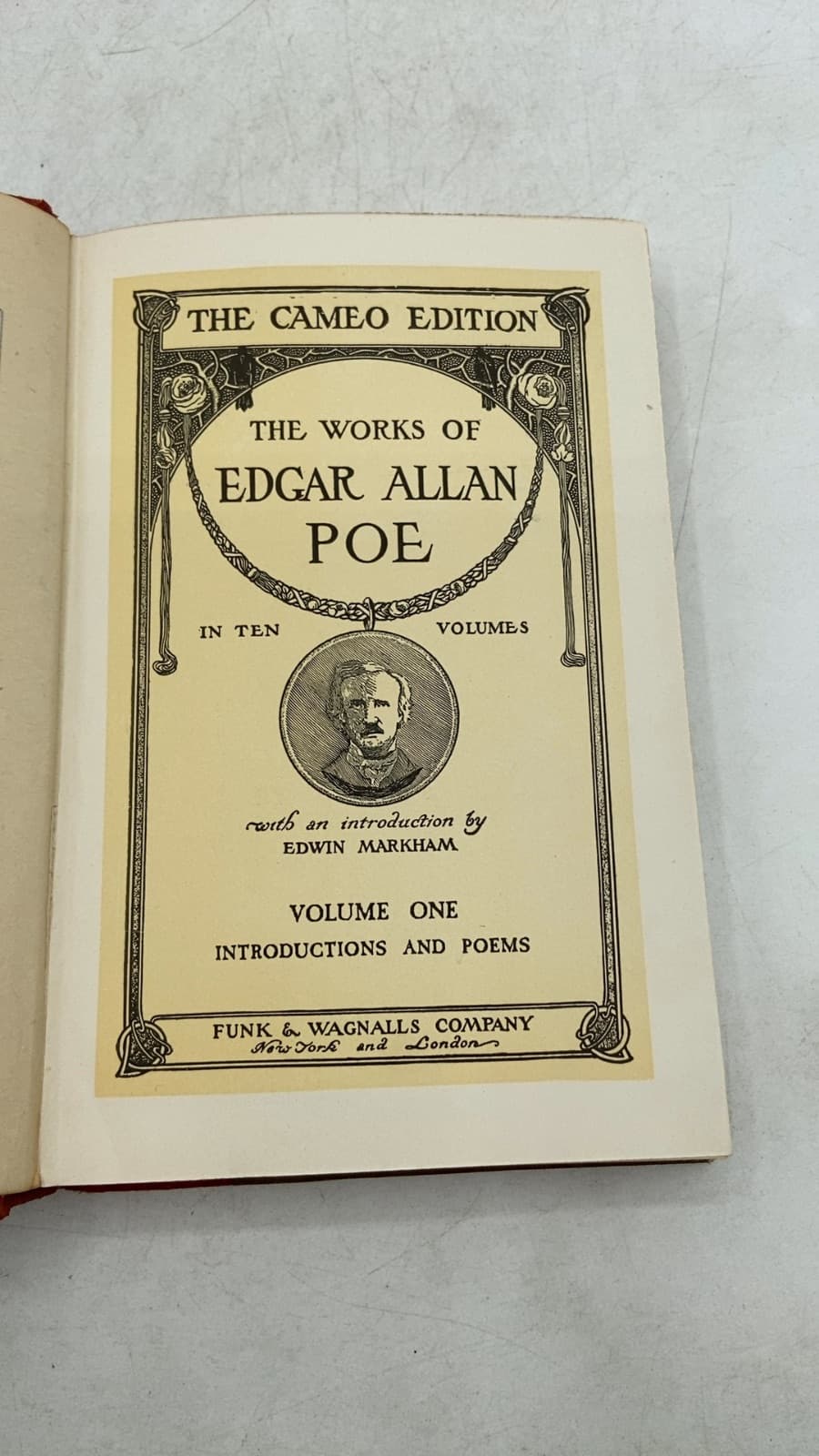The Works of Edgar Allan Poe, Volume One: Introductions and Poems by Edgar Allan Poe - title page