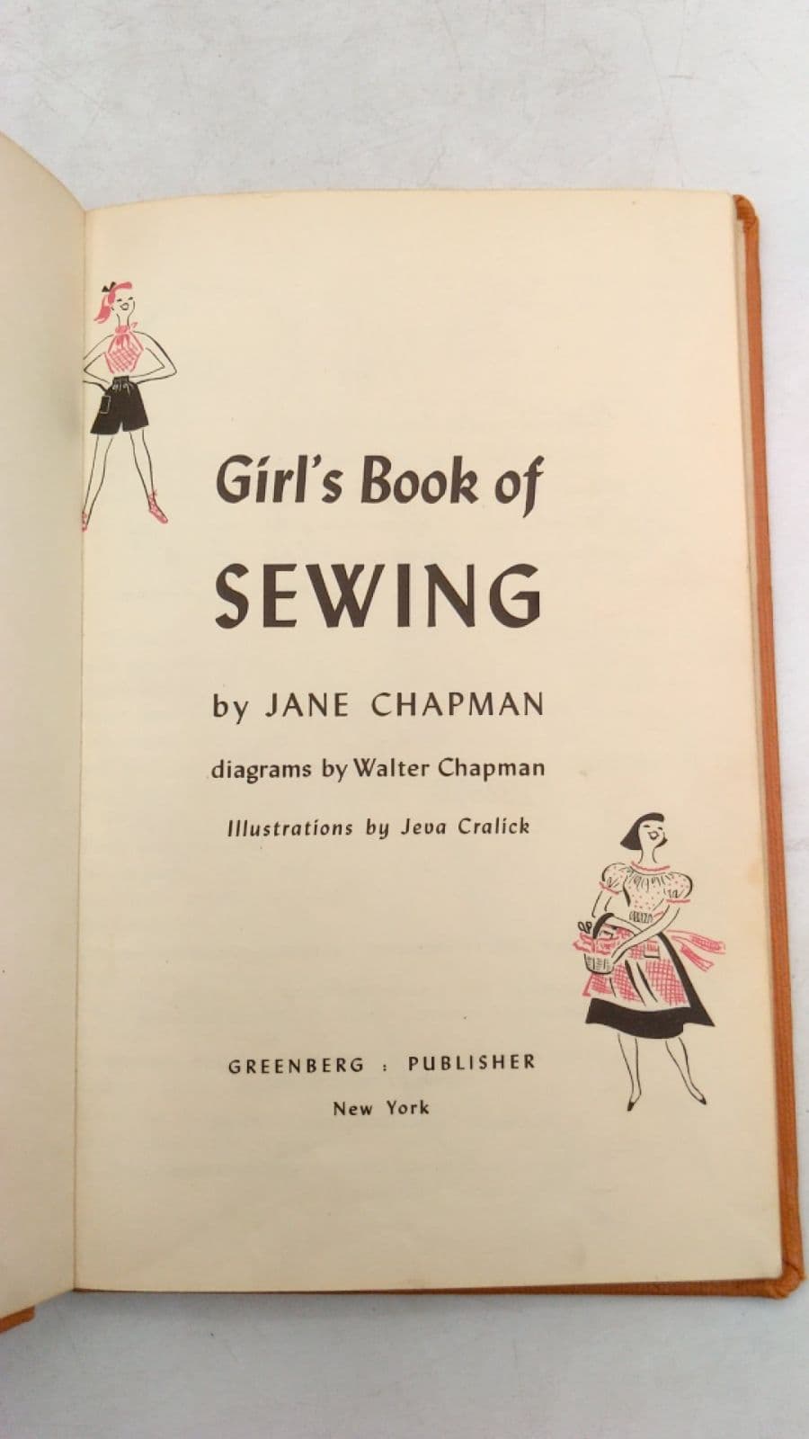 Girl's Book of Sewing by Jane Chapman - title page