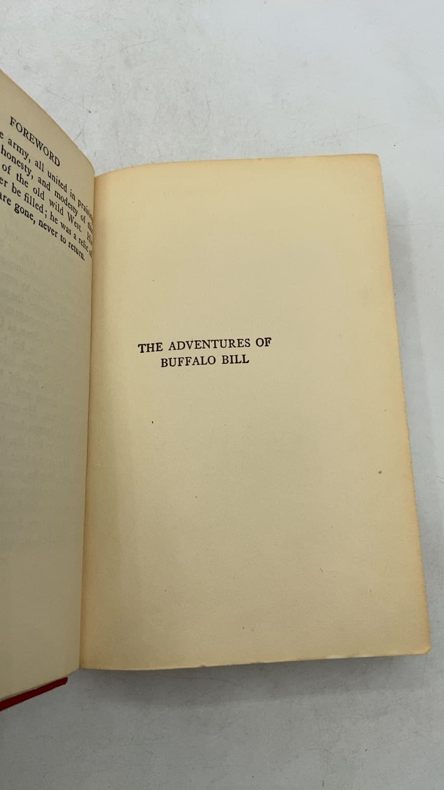 The Adventures of Buffalo Bill by Col. William F. Cody - title page