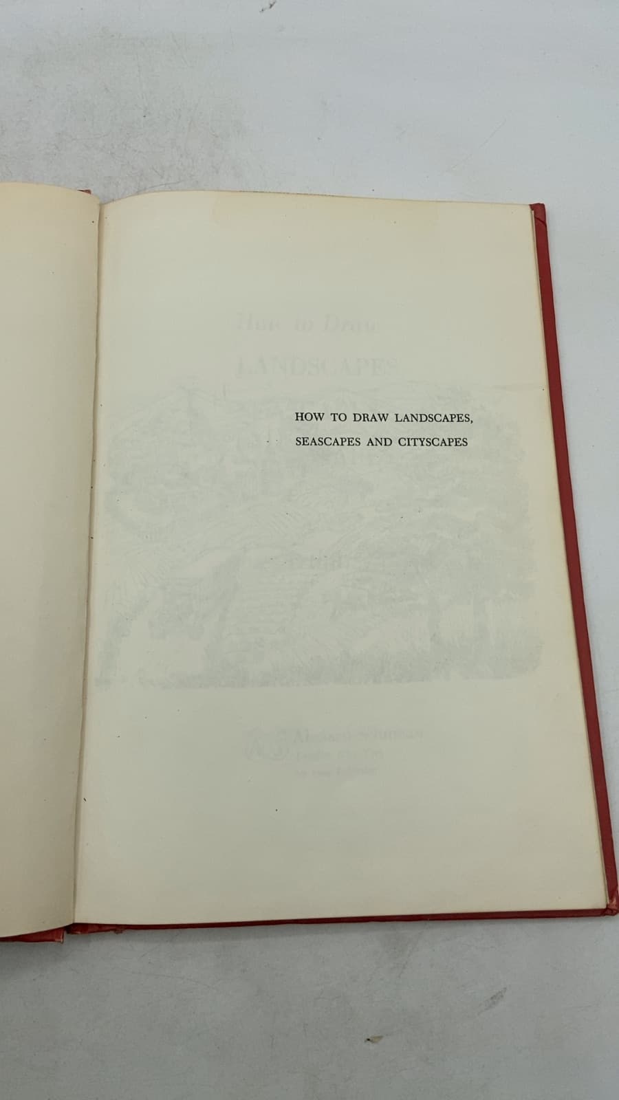 How to Draw Landscapes, Seascapes and Cityscapes by Arthur Zaidenberg - title page