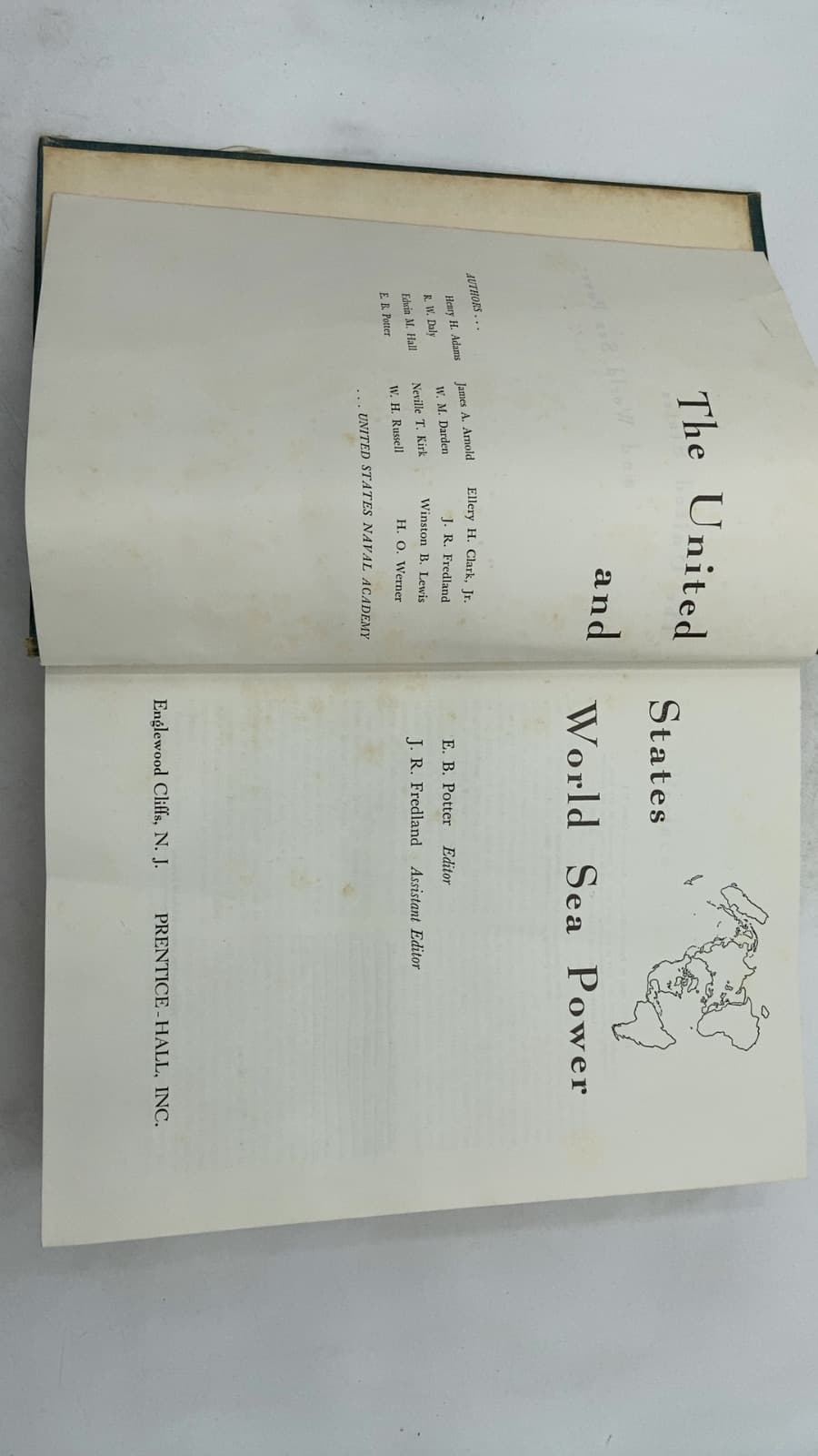 The United States and World Sea Power by E. B. Potter (Editor) - title page
