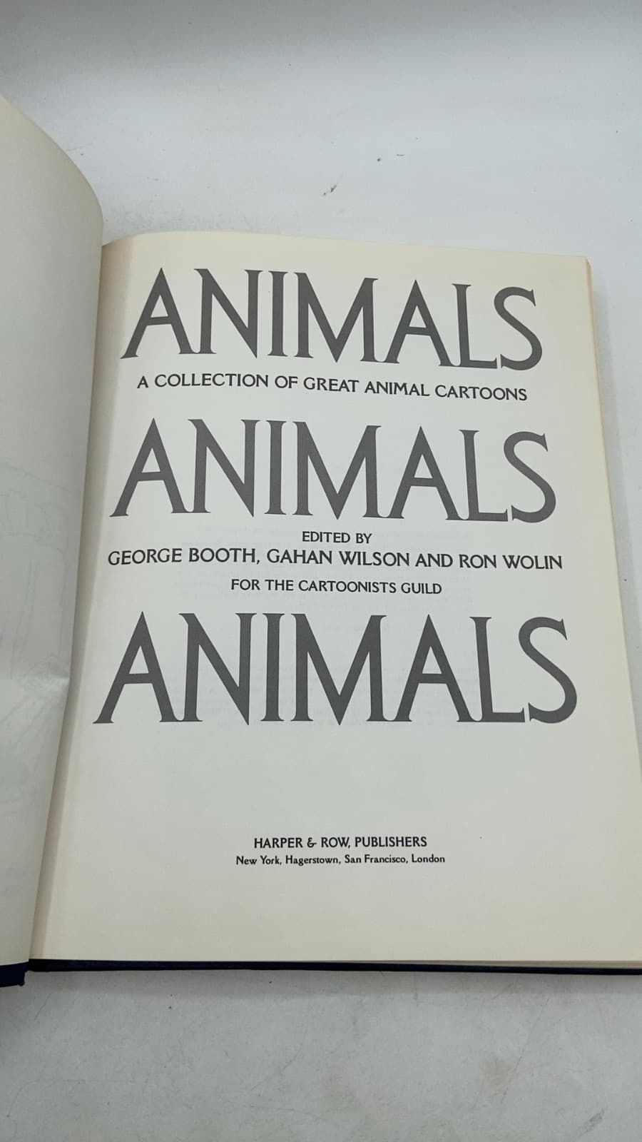 Animals Animals Animals by George Booth, Gahan Wilson, and Ron Wolin (Editors) - title page
