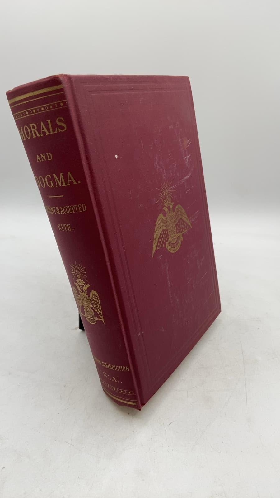 Morals and Dogma of the Ancient and Accepted Scottish Rite of Freemasonry by Albert Pike - front cover