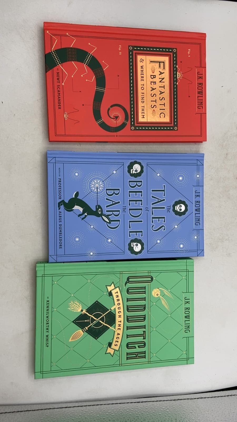 Hogwarts Library (Box Set) by J.K. Rowling - quarter view showing binding condition