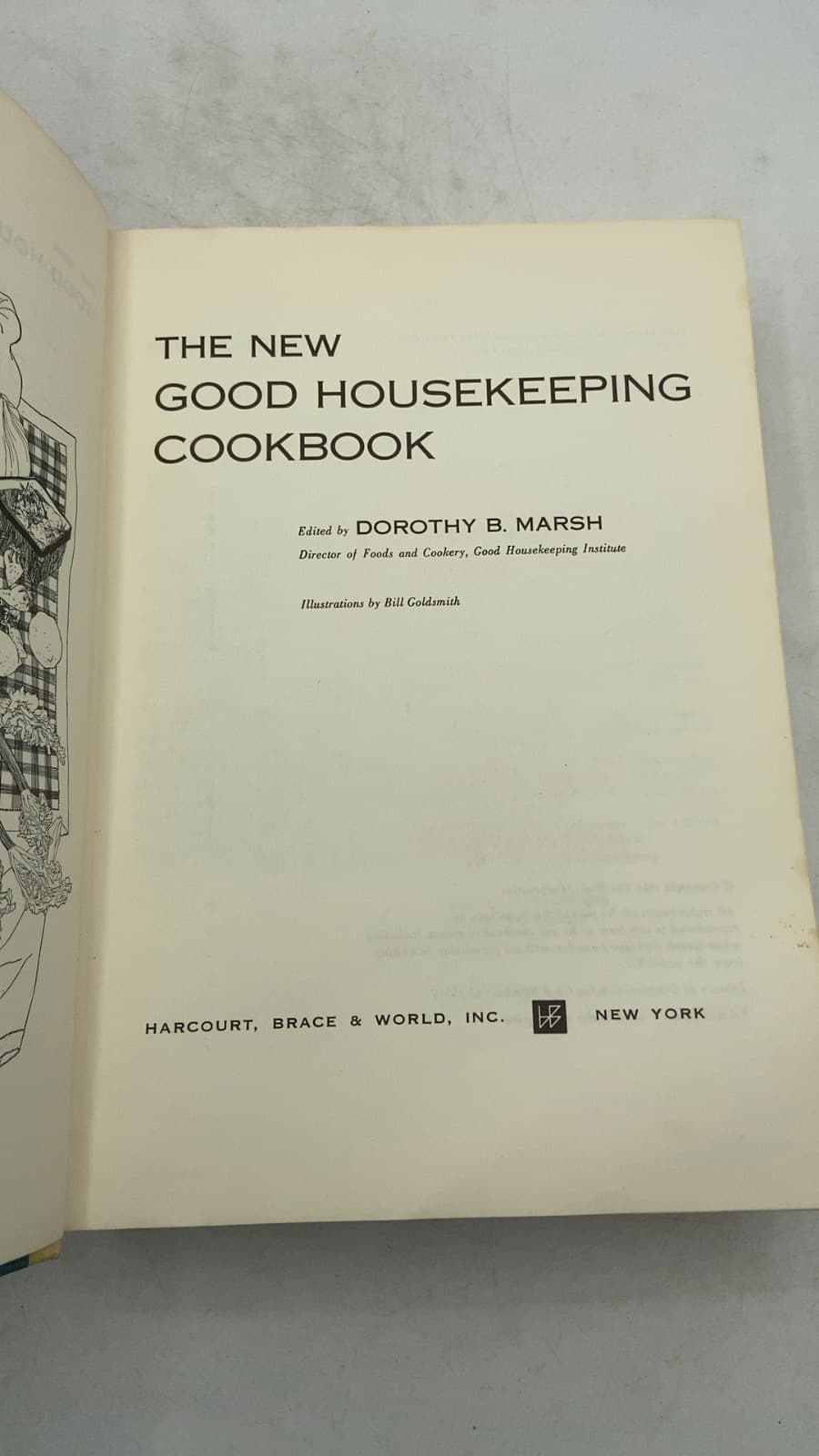 THE NEW Good Housekeeping Cookbook by Dorothy B. Marsh (Editor) - title page