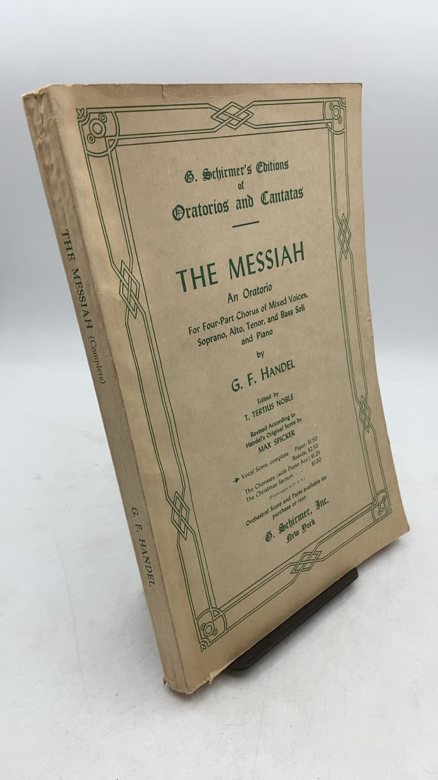 The Messiah by G. F. Handel - front cover